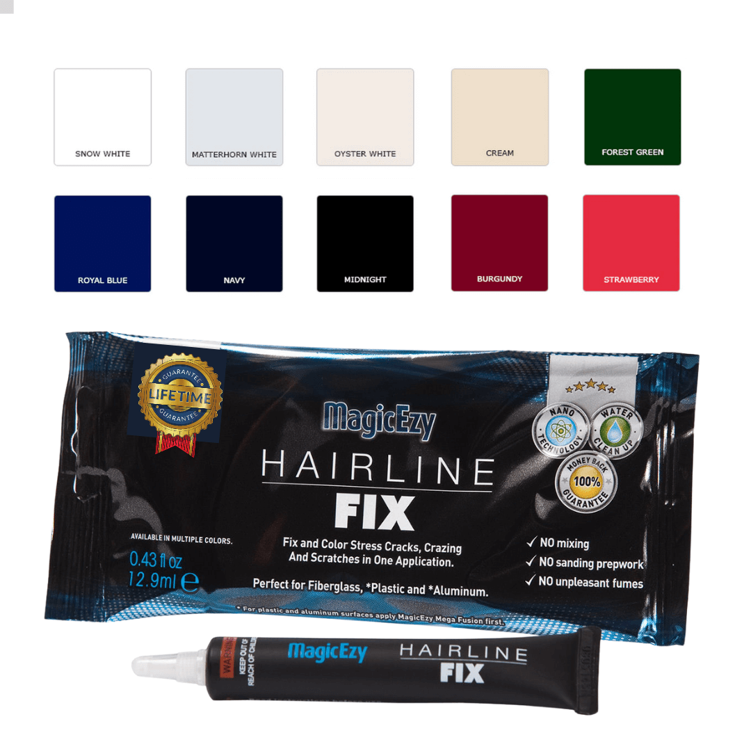 Marine Fiberglass Repair Kit for Boats (Color Match), Boat Gel Coat Repair  kit, Ultra Strong Epoxy Filler - Quickly Fix Holes, Chips and Deep Cracks.