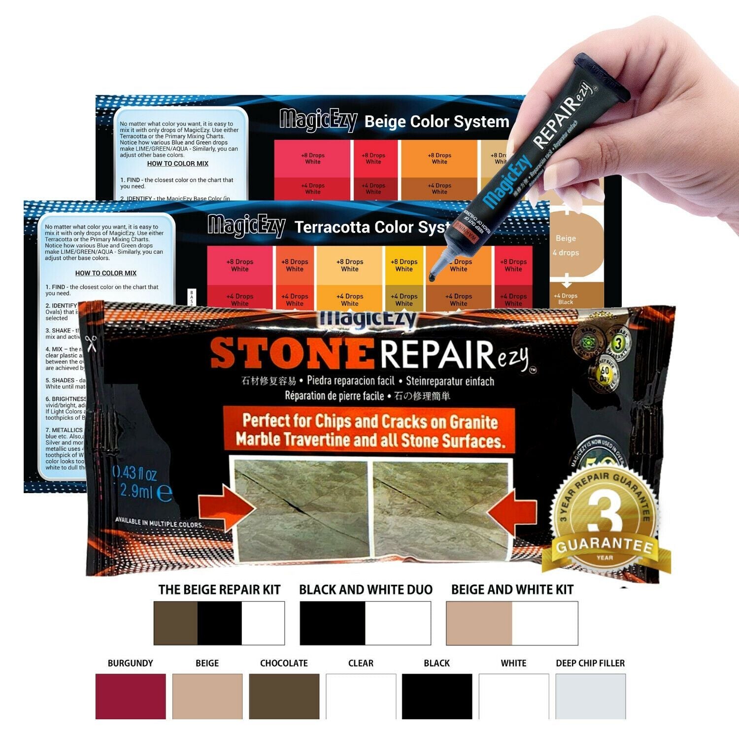 4 oz. Tub and Tile Chip Repair Kit in White